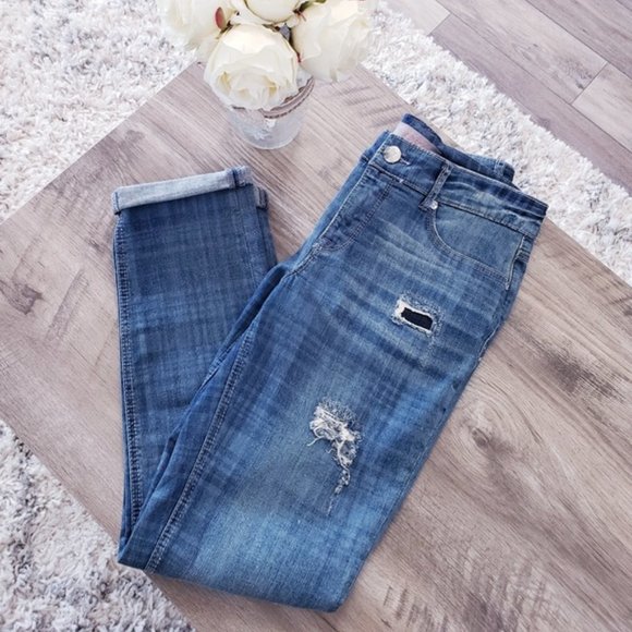 Melissa McCarthy Seven7 Relaxed Girlfriend Jeans 4 NEW - Picture 3 of 5